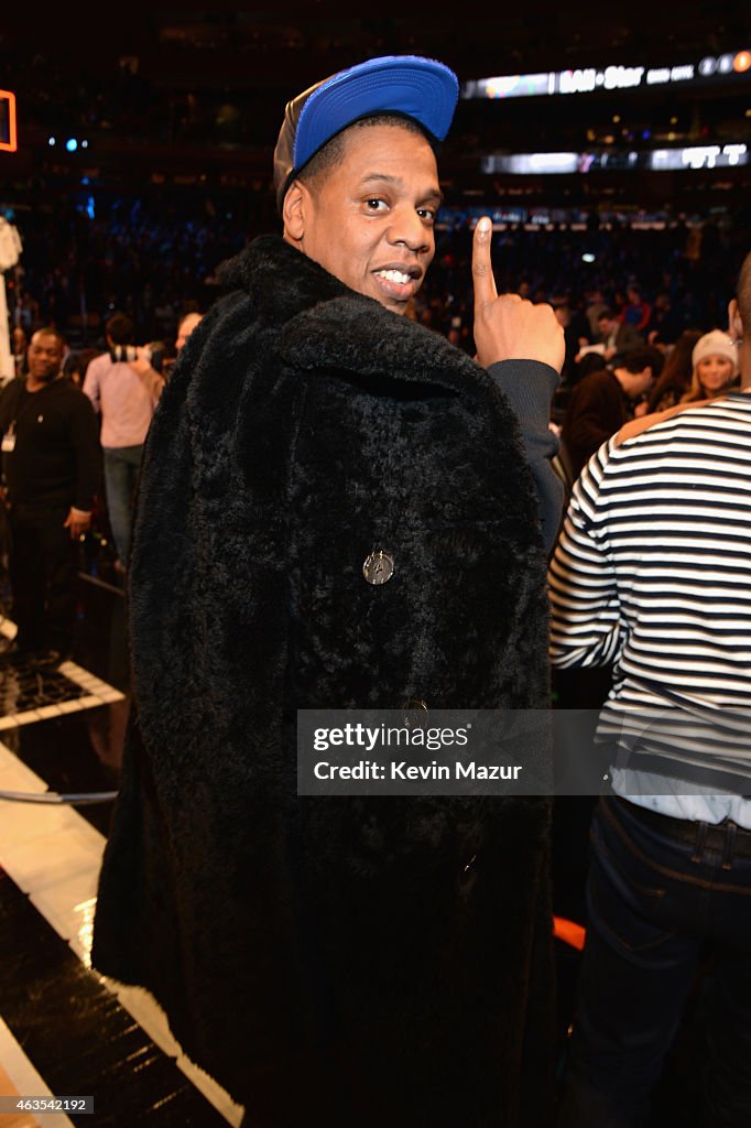 Celebrities Attend The 64th NBA All-Star Game 2015