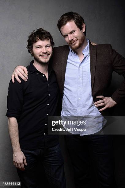 Cinematographer Ben Richardson and filmmaker Joe Swanberg pose for a portrait during the 2014 Sundance Film Festival at the WireImage Portrait Studio...