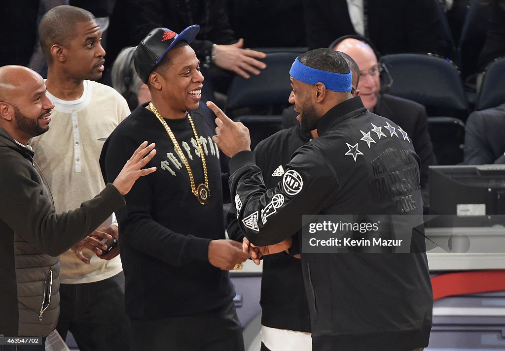 Celebrities Attend The 64th NBA All-Star Game 2015