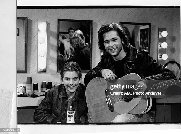 Feet of Clay" - Airdate: February 9, 1989. L-R: JEREMY MILLER;BRAD PITT