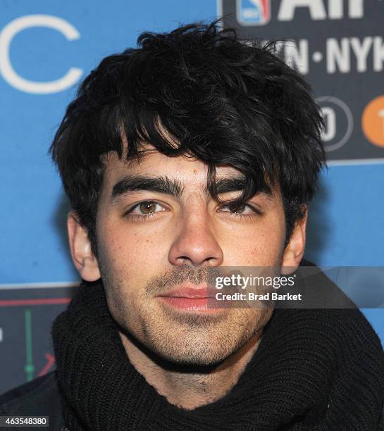 Joe Jonas attends The 64th NBA All-Star Game 2015 on February 15, 2015 in New York City.