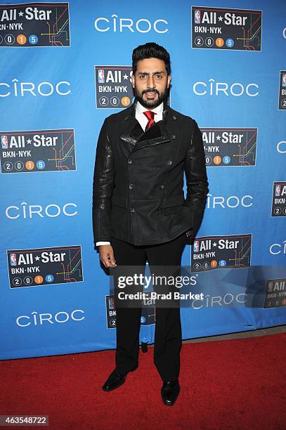 Abhishek Bachchan attends The 64th NBA All-Star Game 2015 on February 15, 2015 in New York City.