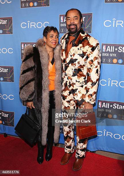 Walter "Clyde" Frazier attends the NBA-All Star Game Red Carpet Powered By CIROC Vodka at Madison Square Garden on February 15, 2015 in New York City.