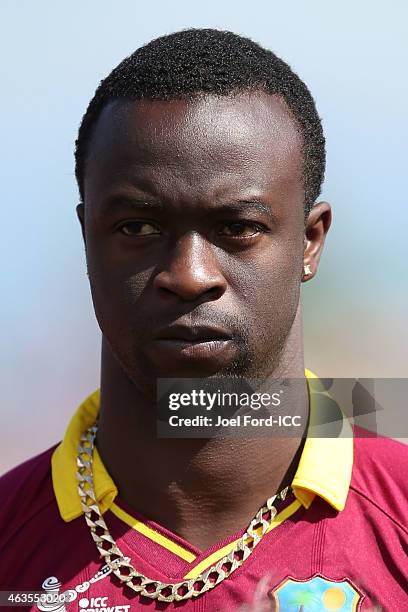 Kemar Roach of the West Indies during the 2015 ICC Cricket World Cup match between the West Indies and Ireland at Saxton Field on February 16, 2015...