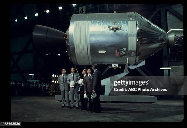 Walt Disney Television via Getty Images NEWS - SPACE FLIGHTS - Apollo-Soyuz Test Project Press Conference with U.S. Astronauts and Soviet Cosmonauts...