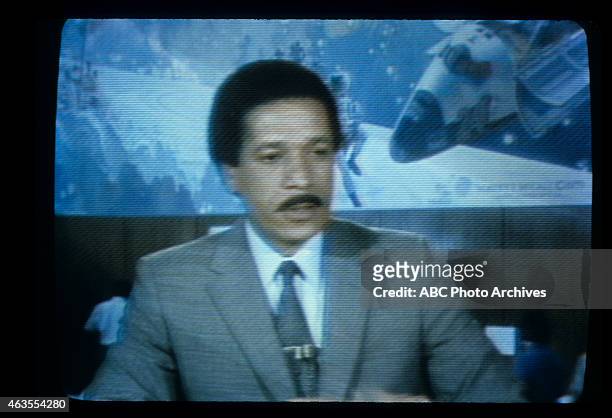 Walt Disney Television via Getty Images NEWS - SPACE FLIGHTS - Space Shuttle 'Columbia' Broadcast Coverage from Kennedy Space Center on TV Screen -...