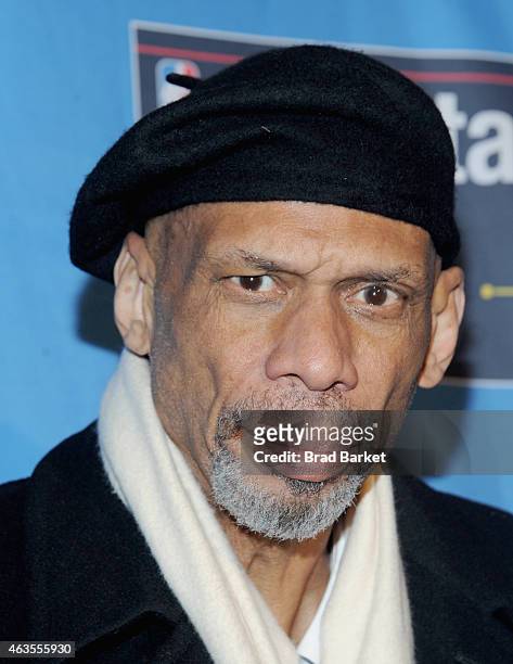 Kareem Abdul Jabbar attends The 64th NBA All-Star Game 2015 on February 15, 2015 in New York City.