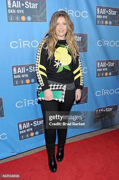 Ella Henderson attends The 64th NBA All-Star Game 2015 on February 15, 2015 in New York City.