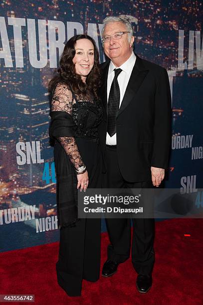 Randy Newman and wife Gretchen Preece attend the SNL 40th Anniversary Celebration at Rockefeller Plaza on February 15, 2015 in New York City.