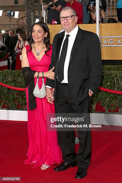 Actors Catherine Rusoff and Ed O'Neill attend the 20th Annual Screen Actors Guild Awards at The Shrine Auditorium on January 18, 2014 in Los Angeles,...