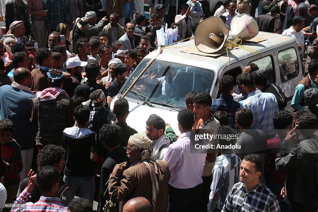 Protest in Ibb against Shiite Houthi rebels
