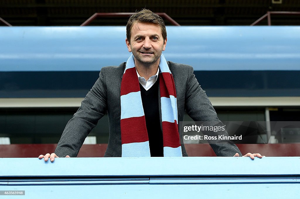 Tim Sherwood New Aston Villa Manager Press Conference and Photo Call