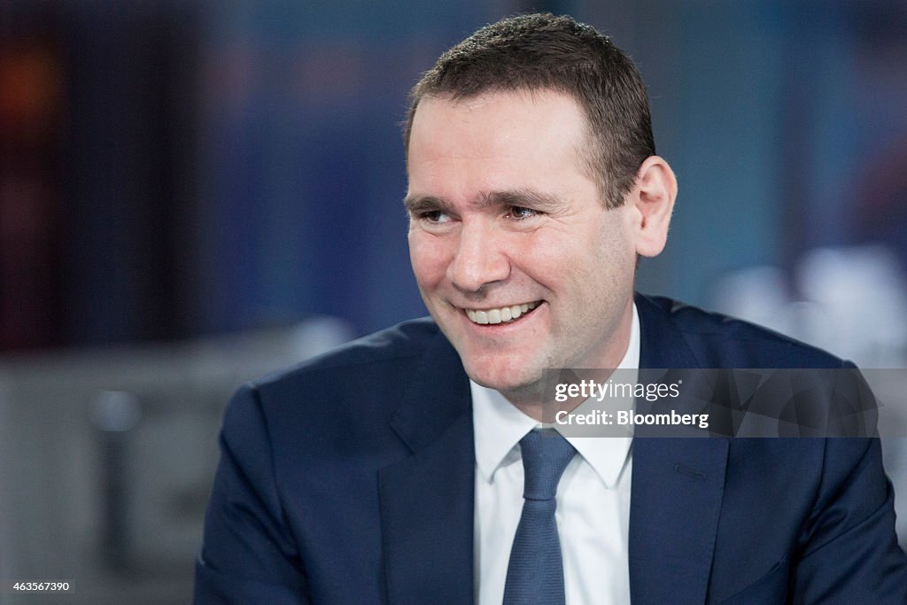 Alexandre Ricard, chief executive officer of Pernod Ricard SA, reacts ...