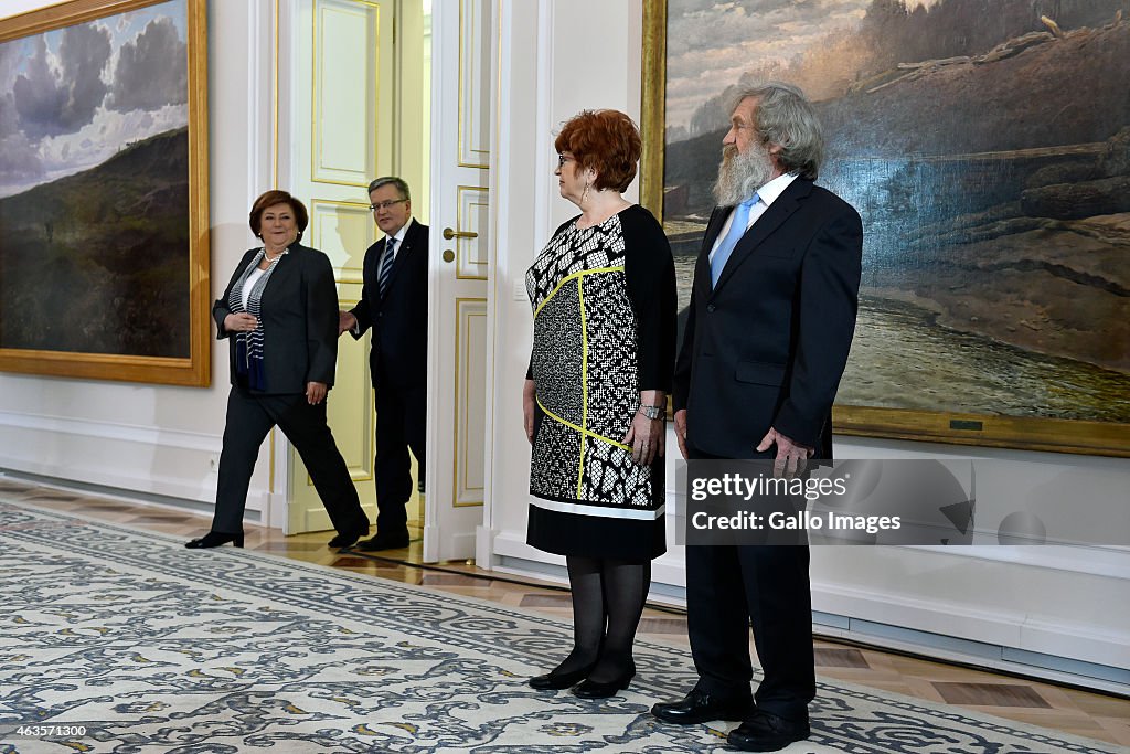 President Komorowski Meets Aleksander Doba