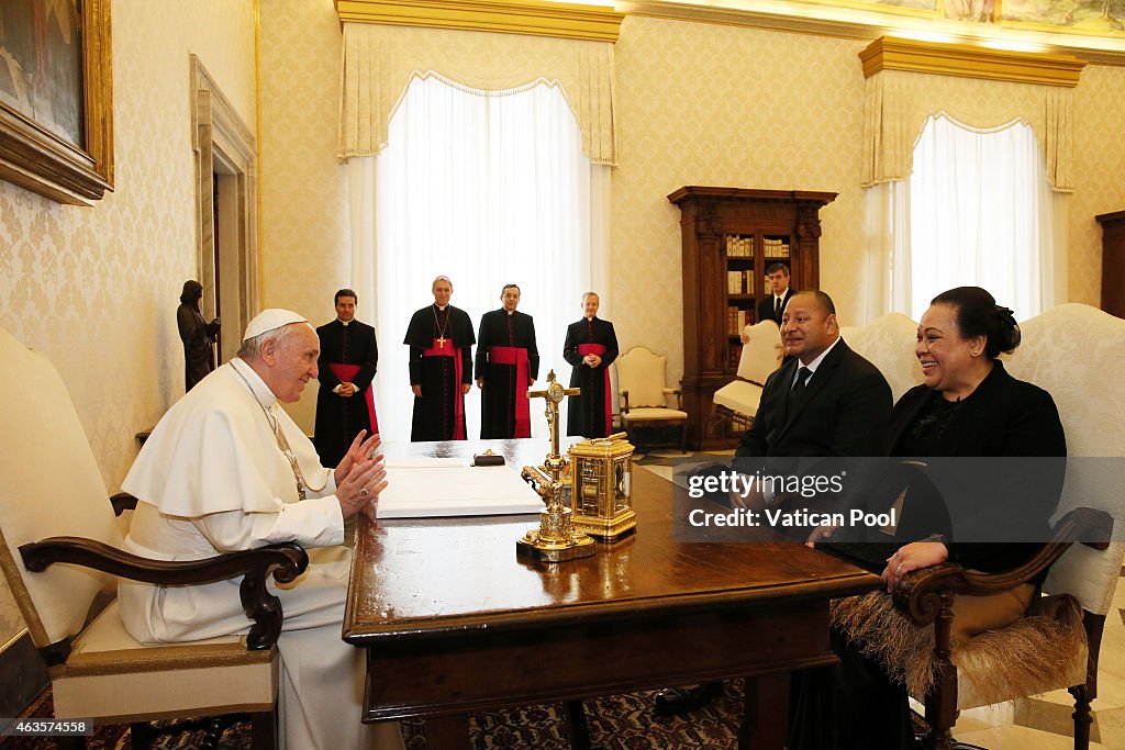 Pope Meets King of Tonga Tipou VI