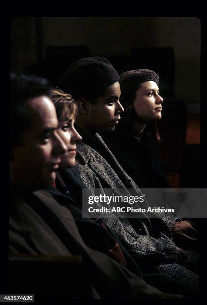 So-Called Angels" - Airdate: December 22, 1994. L-R: TOM IRWIN;BESS ARMSTRONG;WILSON CRUZ;CLAIRE DANES