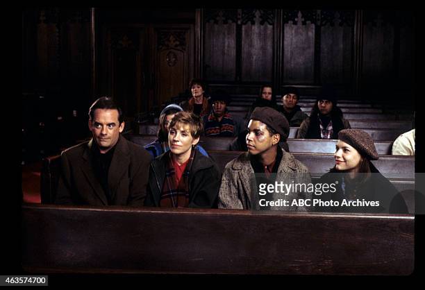 So-Called Angels" - Airdate: December 22, 1994. L-R: TOM IRWIN;BESS ARMSTRONG;WILSON CRUZ;CLAIRE DANES