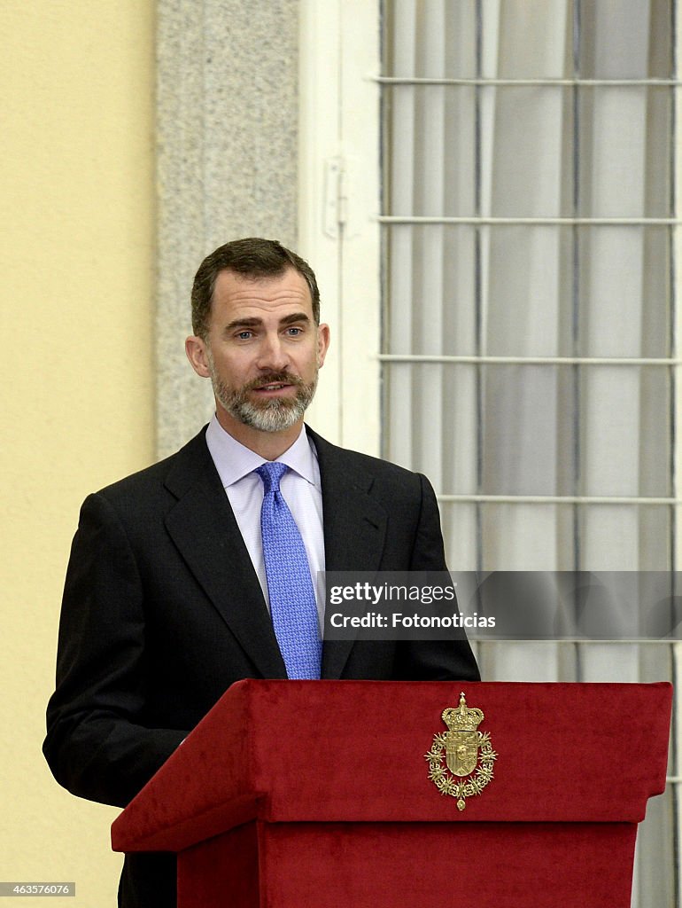 Spanish Royals Attend 'National Culture Awards' 2015