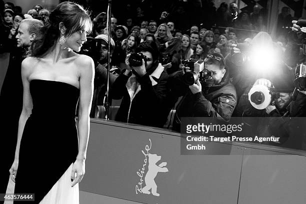 Olga Kurylenko attends the Closing Ceremony of the 65th Berlinale International Film Festival at Berlinale Palace on February 14, 2015 in Berlin,...