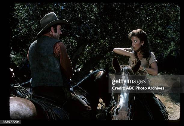 The Ballad of Redwing Jail" Behind-the-Scenes Coverage - Airdate: September 29, 1975. WILLIAM SHATNER AND WIFE MARCY LAFFERTY