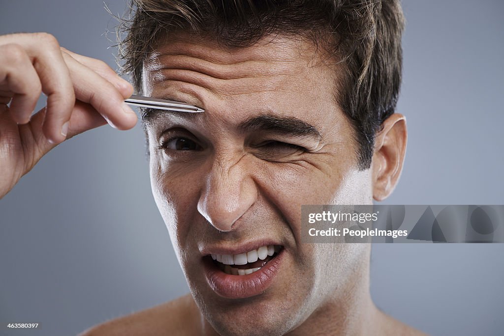 Grooming himself isn't always pleasant