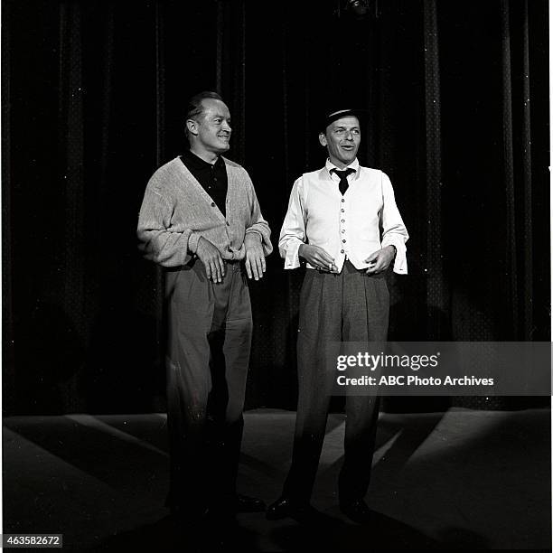 Show Premiere - Airdate: October 18, 1957. L-R: BOB HOPE;FRANK SINATRA