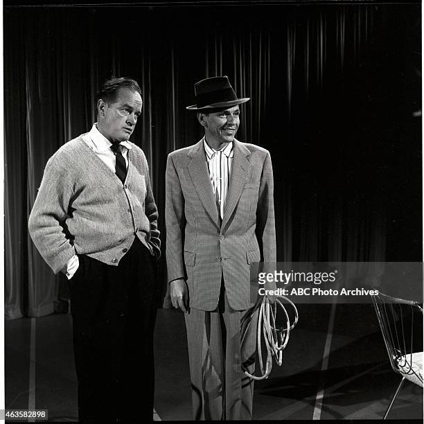 Show Premiere - Airdate: October 18, 1957. L-R: BOB HOPE;FRANK SINATRA
