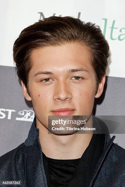 Leo Howard attends the Los Angeles Italia opening gala at TCL Chinese 6 Theatres on February 15, 2015 in Hollywood, California.