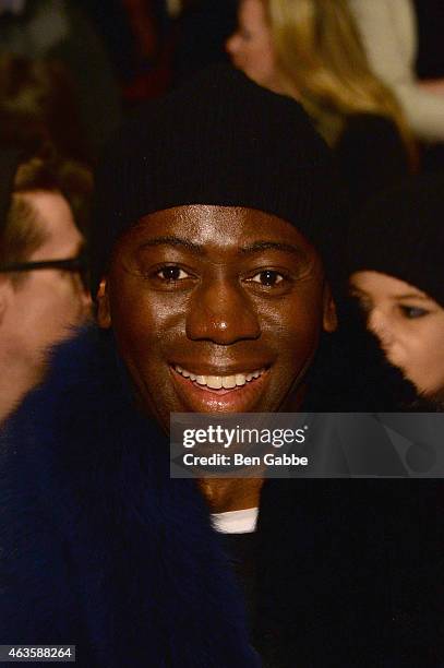 Alexander attends the Taoray Wang fashion show during Mercedes-Benz Fashion Week Fall 2015 at The Salon at Lincoln Center on February 16, 2015 in New...