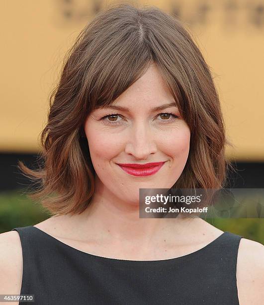 Actress Kelly Macdonald arrives at the 21st Annual Screen Actors Guild Awards at The Shrine Auditorium on January 25, 2015 in Los Angeles, California.