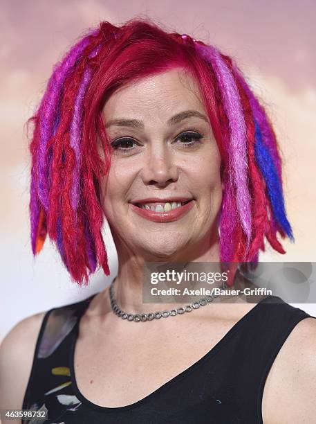 Director Lana Wachowski arrives at the Los Angeles premiere of 'Jupiter Ascending' at TCL Chinese Theatre on February 2, 2015 in Hollywood,...