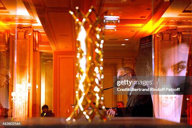 Cesar Academy President Alain Terzian presents, near the price, the 'Diner Des Producteurs' - Producer's Dinner Held at Hotel George V on February...