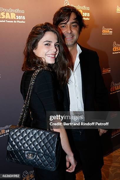 Maxime Fauche De Dumas and producer Charles Gillibert attend the 'Daniel Toscan du Plantier Producer's Price - Cesar Film Awards 2015'. Held at Hotel...