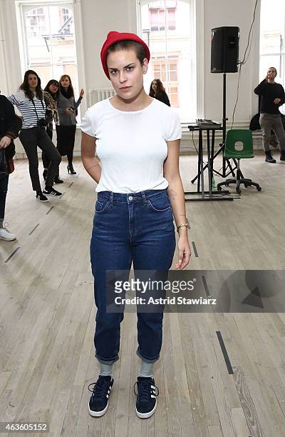 Tallulah Willis attends Eckhaus Latta -Front Row during MADE Fashion Week Fall 2015 on February 16, 2015 in New York City.