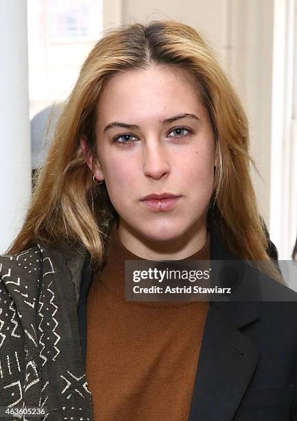 Scout Willis attends Eckhaus Latta -Front Row during MADE Fashion Week Fall 2015 on February 16, 2015 in New York City.