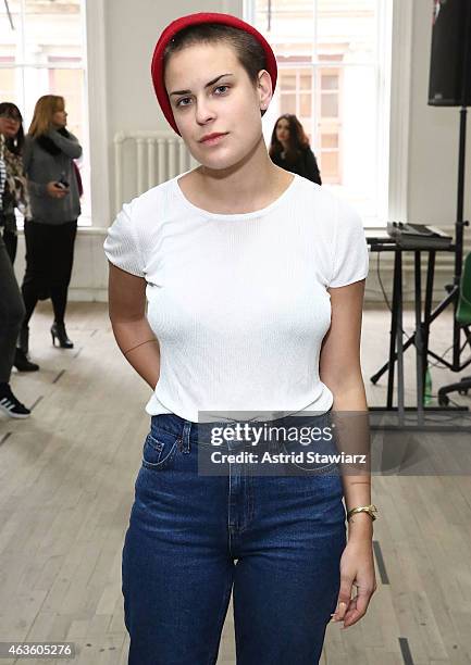 Tallulah Willis attends Eckhaus Latta -Front Row during MADE Fashion Week Fall 2015 on February 16, 2015 in New York City.