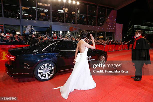 Audrey Tautou attends the Closing Ceremony Red Carpet Arrivals - AUDI At The 65th Berlinale International Film Festival on February 14, 2015 in...