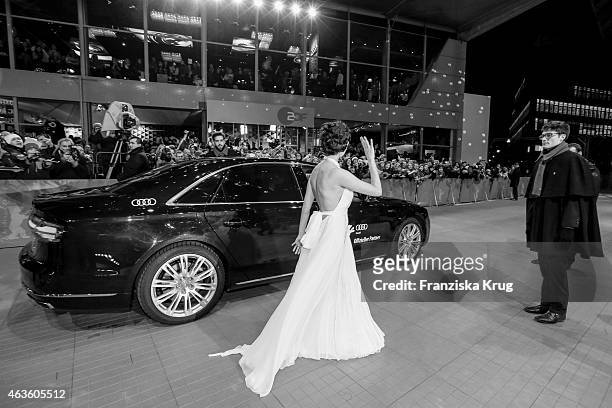 Audrey Tautou attends the Closing Ceremony Red Carpet Arrivals - AUDI At The 65th Berlinale International Film Festival on February 14, 2015 in...