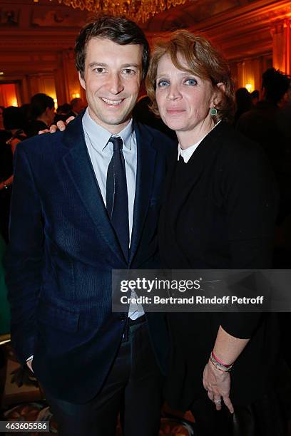 Arthur Toscan du Plantier and his cousin Ariane Toscan du Plantier attend the 'Daniel Toscan du Plantier Producer's Price - Cesar Film Awards 2015'....