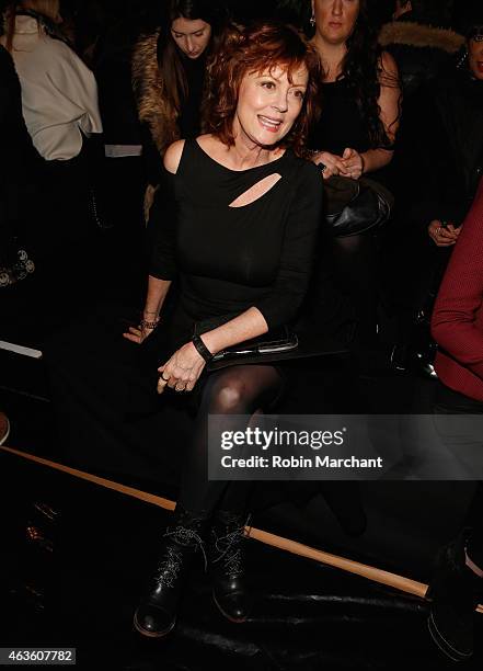 Susan Sarandon attends Donna Karan New York Runway on February 16, 2015 in New York City.