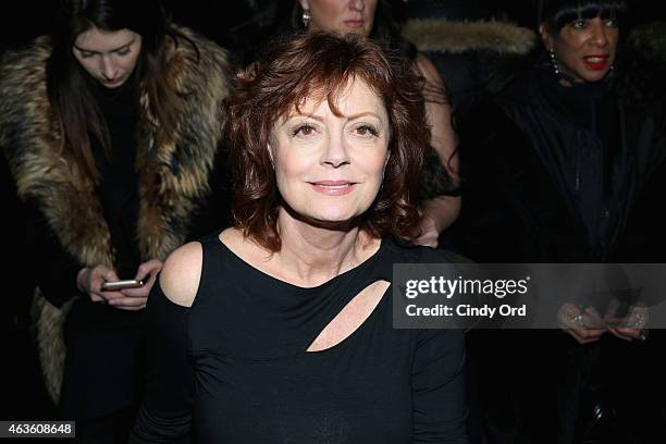 Susan Sarandon attends the Donna Karan New York fashion show during Mercedes-Benz Fashion Week Fall 2015 on February 16, 2015 in New York City.