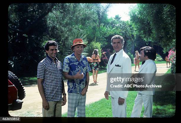 Love Island / The Sisters" - Airdate: May 14, 1983. L-R: PAUL KREPPEL;BOB DENVER;RICARDO MONTALBAN;HERVE VILLECHAIZE