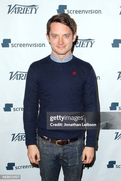 Actor Elijah Wood attends Variety's Indie Impact Awards In Partnership With Screenvision on January 18, 2014 in Park City, Utah.