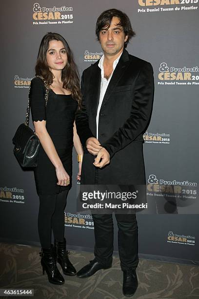 Maxime Fauche De Dumas and producer Charles Gillibert attend the 'Daniel Toscan du Plantier 8th Producer's Price - Cesar Film Awards 2015' held at...