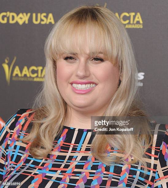 Actress Rebel Wilson arrives at the 2015 G'Day USA Gala Featuring The AACTA International Awards Presented By Quantas at Hollywood Palladium on...
