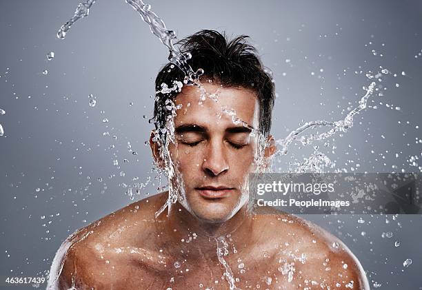 washing up - washing face stock pictures, royalty-free photos & images