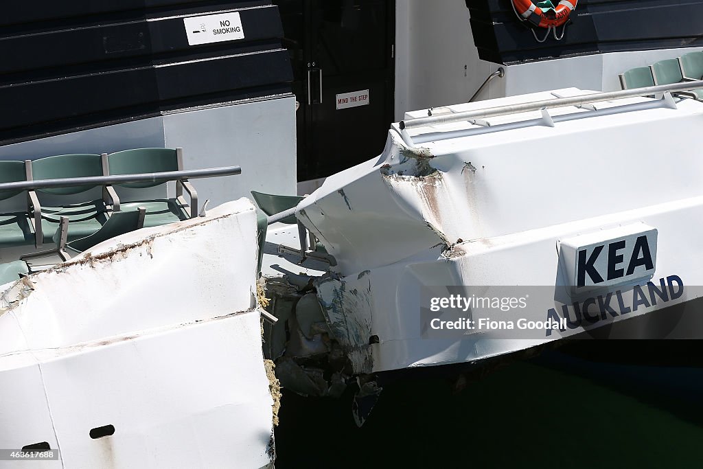 Ferry Crashes In To Devonport Wharf In Auckland