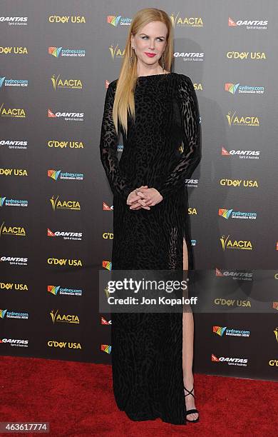 Actress Nicole Kidman arrives at the 2015 G'Day USA Gala Featuring The AACTA International Awards Presented By Quantas at Hollywood Palladium on...