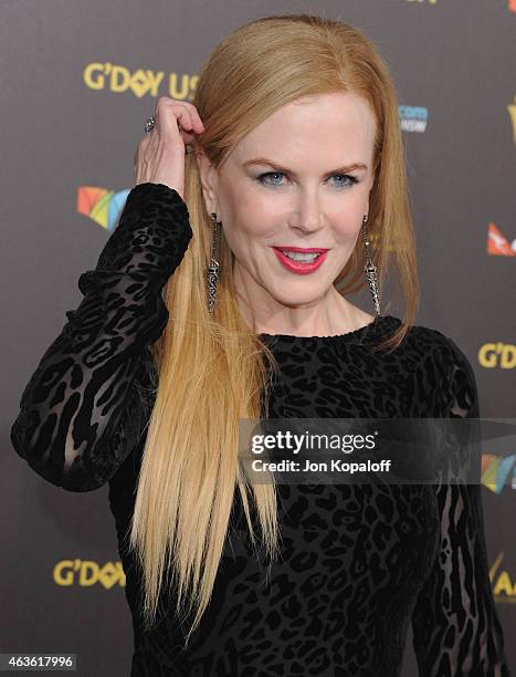 Actress Nicole Kidman arrives at the 2015 G'Day USA Gala Featuring The AACTA International Awards Presented By Quantas at Hollywood Palladium on...