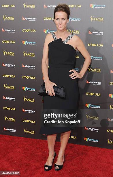 Actress Rachel Griffiths arrives at the 2015 G'Day USA Gala Featuring The AACTA International Awards Presented By Quantas at Hollywood Palladium on...